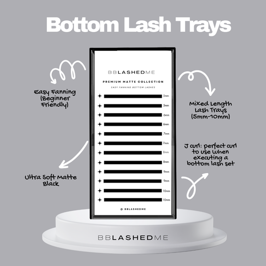 Easy Fanning Bottom Lash Trays